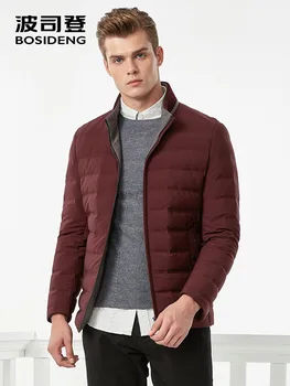BOSIDENG pozimi business casual puhovka moški stoji ovratnik pozimi topla jakna, kratke vrhnja oblačila B70141003