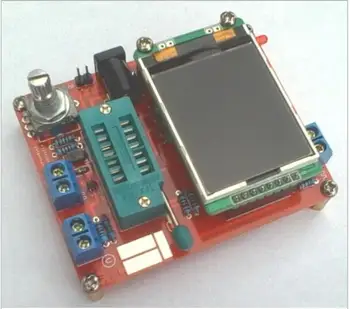 TFT LCD M328 Tranzistor Tester LCR Kapacitivnost Diode ESR napetost merilnika PWM Kvadratni val Frequency Signal Generator