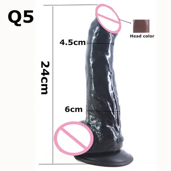 Realističen Dildo velik dildo priseska umetni penis črno dildo dick seks odraslih izdelkov masturbirajo ženske spogleduje igrače