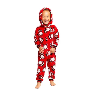 Božič Pižamo Družino Ujemanje Oblačila Oče, Mama, Otroci Baby Pajama Določa Santas Tiskanja Dolgimi Rokavi Jumpsuit Romper Sleepwear
