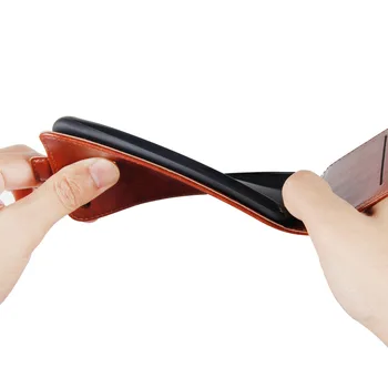 Za Xiaomi Redmi 9C NFC Primeru Flip Vertical PU Usnjena torbica Za Redmi 9C NFC Pokrovček Reže za Kartice z Magnetnim Zaščitna Telefon Vrečko