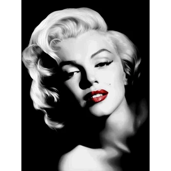 NEW Vroče Prodaje Diamond Slikarstvo Marilyn Monroe Celoten Kvadratni/Krog Diamond Vezenje Sliko Okrasnih Diamond Mozaik Dropship