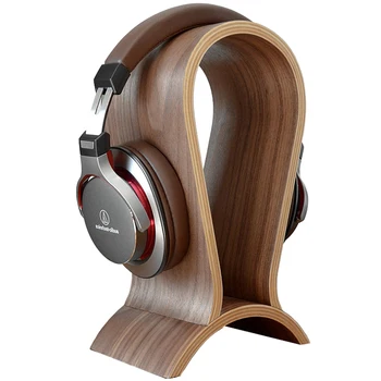 Klasično Leseno Slušalke Slušalke Stojala za Slušalke Imetnik Oreh Obešalnik za Slušalke Zaslon za Bije JBL za Bose Univerzalno Slušalke