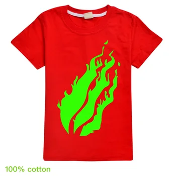 Otroci Fantje YOUTUBE Prestonplayz Igralec preston playz stil Modni t-majice za dekleta Otrok Ogenj Logotip tiskanja vrhovi poletje tshirts