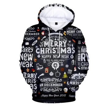3D Novo Leto Hoodie Vesel Božič Hoodies Moški Ženske Skp Sweatshirts Moda Božič Hooded Fant dekle Otroci lepo puloverji