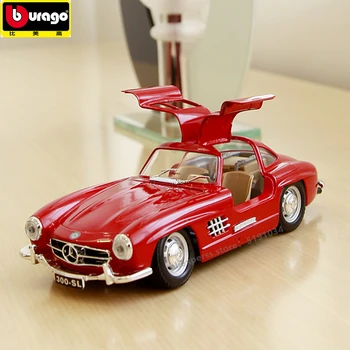 Bburago 1:24 Mercedes 300SL klasičen avto zlitine avto model simulacije avto dekoracijo zbirka darilo igrača
