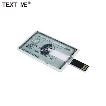 BESEDILO ME kreativne Bančne kartice usb 2.0 64 GB USB ključek pen drive 4GB 8GB 16GB 32GB pomnilniško kartico memory Stick