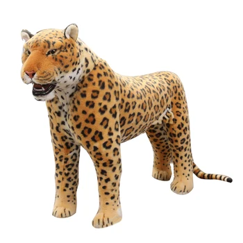 Dorimytrader Jumbo Simulacije Živali Leopard Plišastih Igrač Velikan Veren Panther Hiša Dekoracijo 43inch 110 cm