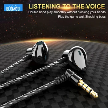 F12 Žično V Uho Slušalke Bas Slušalke Komolec Plug za Priročno Mobilnih Iger Film Šport z Mikrofonom in Žice nadzor