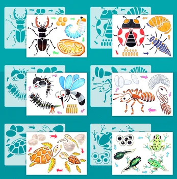 Življenjski Cikel figurice Ladybug,Metulj,Žabe,Komarji,Piščanec,Mravlja,Želva Živali Model Izobraževalna Biologija Naravoslovje Igrače