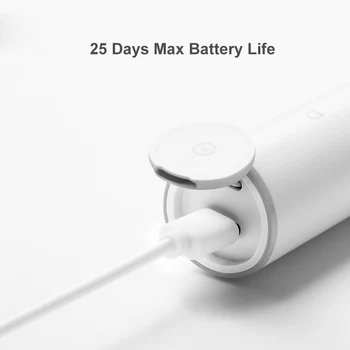 Xiaomi Mijia Sonic Električna zobna ščetka T300 Visoko Frekvenco Vibracije Rje proste Krtačo Glavo Tip-C Polnjenje s Potovanjem Polje
