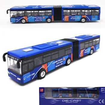 1/64 Zakonsko oddelek bus in bus model okraski Potegnite nazaj zlitine igrače za otroke 18.5x2.5x3cm