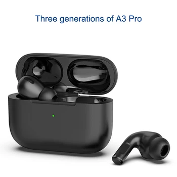 A3 Pro TWS Bluetooth 5.1 Slušalke Brezžično Polnjenje Čepkov Z Mikro Glasbeni Športne Slušalke Nepremočljiva Noise Cancel Slušalke