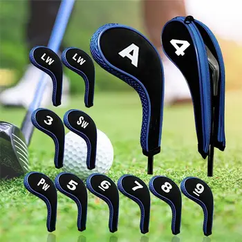 12Pcs Zadrgo Neoprenske Golf Klub Železa Skp Set Golf Headcover Varstvo Primeru Golf Pomoči za Usposabljanje Dodatki S Številko