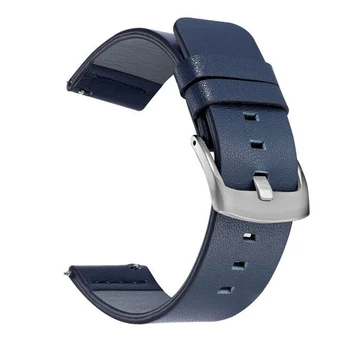 20 mm 22 mm Pravega Usnja Watch Pasu Trak za Samsung Galaxy Watch 42mm 46mm Prestavi S3 WatchBand za Amazfit Bip Malo Traku 24 mm