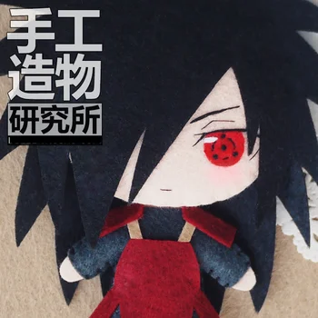 Anime Naruto Uchiha Madara 12 cm Keychain Ročno Materical Paket Igrače Mini Lutka Polnjene Plišastih #4331 Otrok Darilo za Rojstni dan