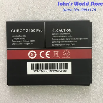 CUBOT Z100 & Z100 PRO Original Baterije Visoke Kakovosti 2450mAh Li-ion Baterija, Zamenjava za CUBOT Z100 & Z100 PRO Pametni telefon