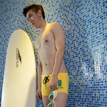 Moški je plavanje šport plaža hlače Hitro sušenje bo ustrezala plavati debla 2017 nove seksi moški kopalke vode hlače