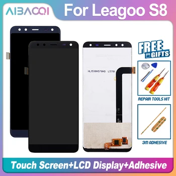 AiBaoQi Novo Izvirno 5.72 Palčni Zaslon na Dotik+1440x720 LCD-Zaslon Skupščine Zamenjava Za Leagoo S8 Telefon