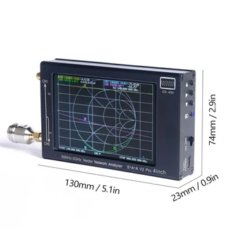 Prenosni GS400 Vektorski Analizator Omrežja 50kHz~3GHz NanoVNA V2 3G Aluminij Zlitine Stanovanje S 4 Palčni LCD-TFT Zaslon