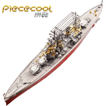 2018 Piececool 3D Kovinski Puzzle model Slika Igrače HMS PRINCE OF WALES ladje DIY Lasersko Rezanje Uganke Jigsaw Model Za Otroke