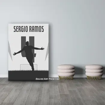 Platno Nogometni star Sergio Ramos Slike Doma Dekoracijo Slike Plakat HD Natisne Wall Art Modular Dnevna Soba Uokvirjena