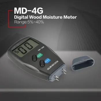 MD-4G 4 Zatiči Digitalni LCD Lesa Vlage Vlažnost Meter Analyzer Higrometer Lesa Vlažno Detektor Tester Razpon 5% - 40%