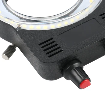 Industrijska Kamera Mikroskop Vir Svetlobe 48 LED Obroč Lučka Luč Nastavljiva Svetlost USB Vmesnik