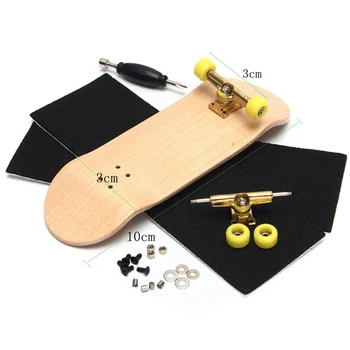 Lesene Prst Deske Strokovno Finger Skate Board Lesa Fingerboard z Ležaji, Kolesa Pene Izvijač