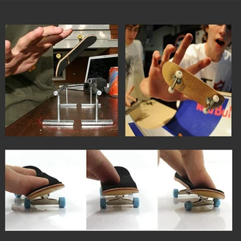 Lesene Prst Deske Strokovno Finger Skate Board Lesa Fingerboard z Ležaji, Kolesa Pene Izvijač