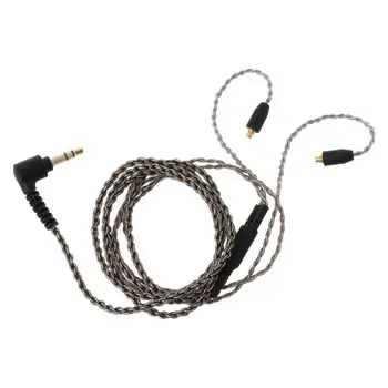 MMCX SE535 Silver Plated Kabel Snemljiv Žice za Shure SE215 SE315 SE846 UE900 Slušalke za iPhone Xiaomi Slušalke Pribor