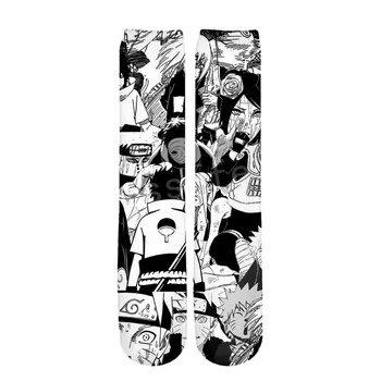 Tessffel Vroče Anime Naruto Risanka Nov Modni Harajuku priložnostne Spolne 3DfullPrint fantje/dekleta/moški/ženska pisane gleženj nogavice s-2