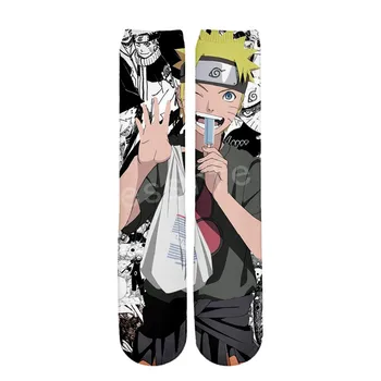 Tessffel Vroče Anime Naruto Risanka Nov Modni Harajuku priložnostne Spolne 3DfullPrint fantje/dekleta/moški/ženska pisane gleženj nogavice s-2