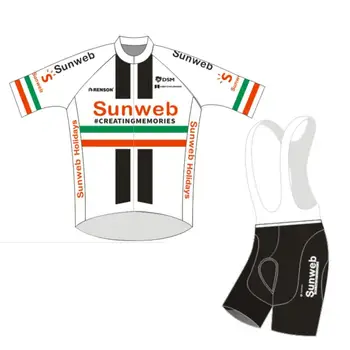 2020 novo pro team sunweb bela kolesarjenje jersey set Koles maillot dihanje MTB quick dry kolo oblačila Ropa ciclismo gel blazinico
