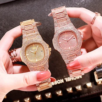LOLIA Luksuzni Ženske Zapestnico Watch Moda Kristalno Kvarčne Ročne ure Ženske Ure Obleko Dame Watch Ura Reloj Mujer