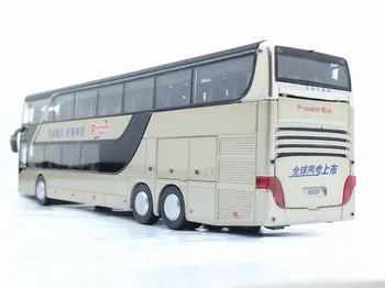 Zhenwei Zlitine Decker 1:32 Potegnite Nazaj, Avtobus Modela Visoko Simitation Dvojno Turistični Avtobus Flash Igrača Vozila Otroci Igrače