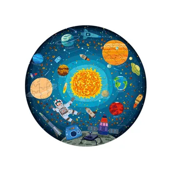 HINST sestavljanke Solarni Sistem Puzzle Naučijo Solarni Sistem s Planeta v Obliki Sestavljanke Otrok, Tangram Oblike Učenja Jigsaw