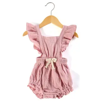 Butik, trgovina Tkanino newborn baby girl obleke brez rokavov čipke prazno poletje malčka dekleta romper