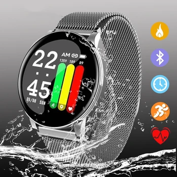 Pametno Gledati Ženske ročne Ure Moške Vodoodbojne Fitnes Tracker Zapestnica Šport Srčnega utripa Smartwatch W8 Manšeta za Xiaomi