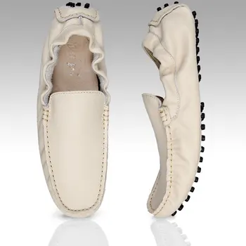 Moški Priložnostne Naravnega Usnja Loafers Luksuzne blagovne Znamke Dihanje Moških Vožnjo Čevlji Modni Slip za Moške Loafers Pravega Usnja Čevlji