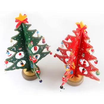 2020 Nove Ustvarjalne DIY Lesene Božično Drevo Okraski Božič Drevo Tabela Desk Okraski za Božično Darilo Ornament