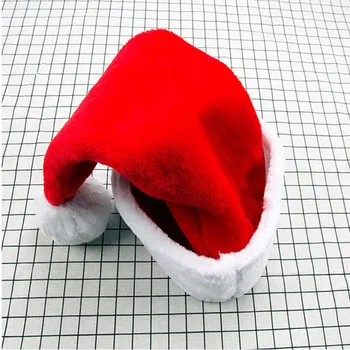 Božični Klobuk Luksuzni visoke kakovosti Božični klobuk Debele tople Kape Odraslih Otrok Skp Santa Claus Party Klobuki Okraski za Dom