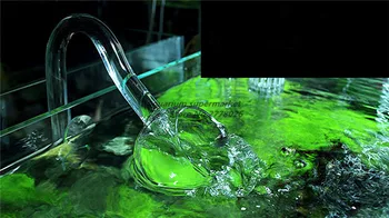 Steklene cevi lily maka peony spin površine skimmer priliv odliv 12 mm 16 mm akvarijske vode, rastlin rezervoar filter ADA kakovosti mini nano