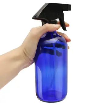 250/500 ML Modrega Stekla Spray Steklenice Z Sproži Škropilnica Eterično Olje Aromaterapija Prazno Kozmetični Posode Čiščenje, Vrtnarjenje