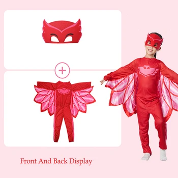 PJ Maske Risanka Otrok Božično noč Čarovnic Cosplay Kostum za Otroke Anime Figires Pj Maske na Prostem Igrače, Rojstni dan Darila