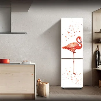 Samolepilni PVC Hladilnik Nalepke Izmenljive Nepremočljiva Ozadje Kuhinja Hladilnik Home Decor Art vinilna Freske Plakat