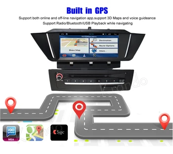 Krando Android 8.1 avto radio, gps, predvajalnik dvd-jev za bmw x1 (e84 2009 2010 2011 2012 2013 navigacija multimedijski sistem WIFI, 3G DAB+