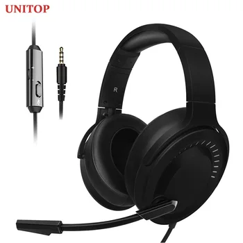 NUBWO N15 3,5 mm Gaming Slušalke Glasbo, Slušalke Stereo Nad Uho Žične Slušalke Z Mikrofonom Za PC PS4 Skype Xbox En Igralec