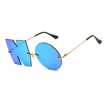 Moda Dopisom ŠT sončna Očala Luksuzne blagovne Znamke Oblikovalec Ženske Kovinska sončna očala Ženske Trend Sunglass UV400 Odtenki gafas de sol