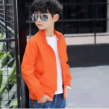 Otroci Suknjič Coats 2019 Nove Jesensko Otroci Moda Za Fante Vrhnja Oblačila Baby Boy Barva Plašč Za 4 5 6 7 8 9 10 11 12 13 Let